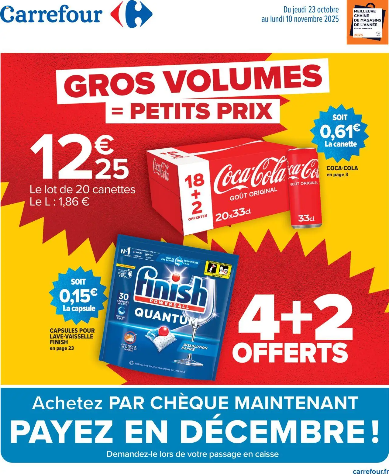 Catalogue gros volumes de la boutique Carrefour valable du 23/10/2025 - Page numéro 1