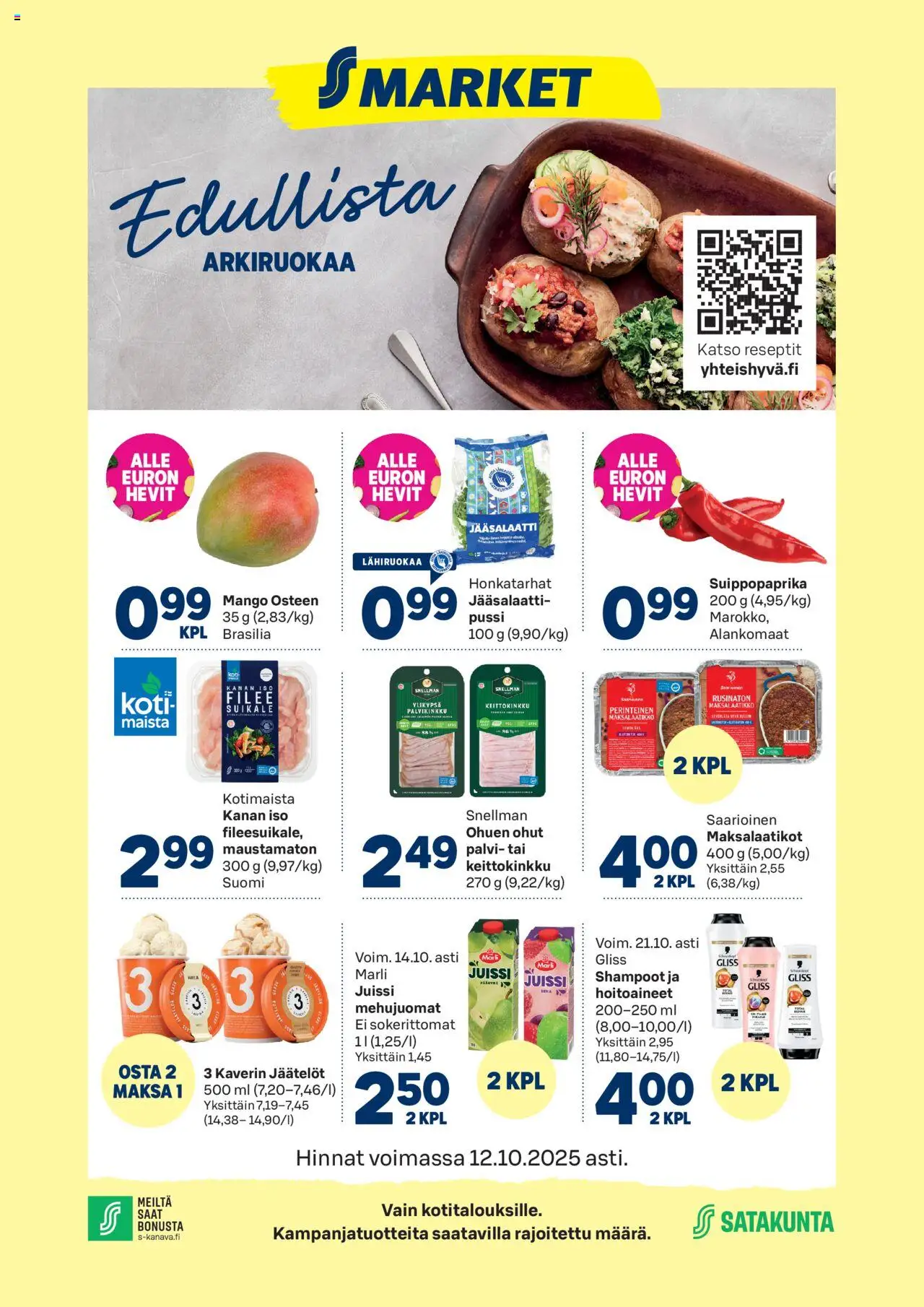 S-market-kaupan Ulvila voimassa 08/10/2025 - Sivulla 1