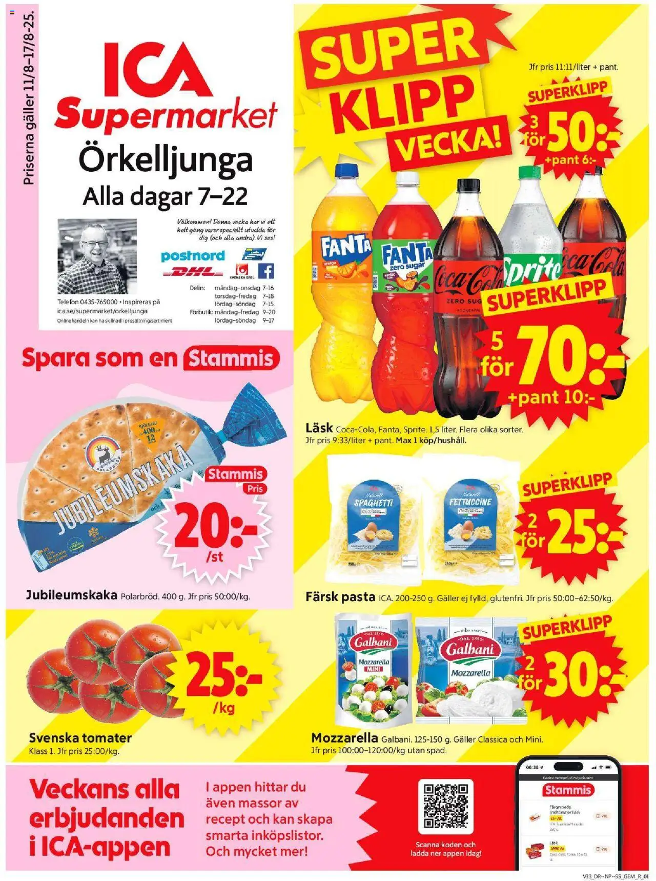 Örkelljunga är giltig 11/08 2025 > Veckans Erbjudanden gäller från 11/08/2025 till 17/08/2025 sidnummer 1