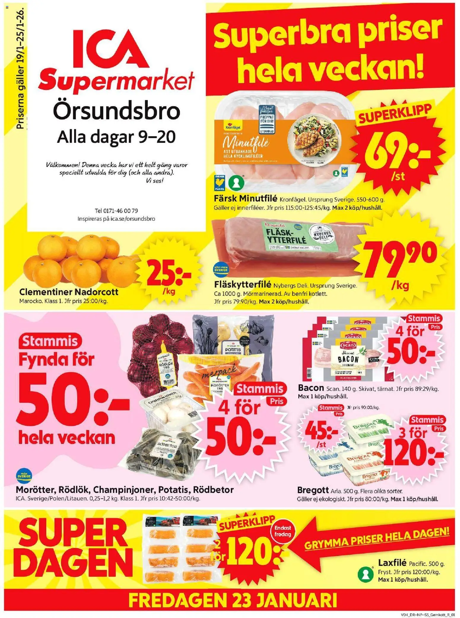 Förhandsgranska reklamblad Örsundsbro från butik ICA Supermarket gäller från 19/01/2026