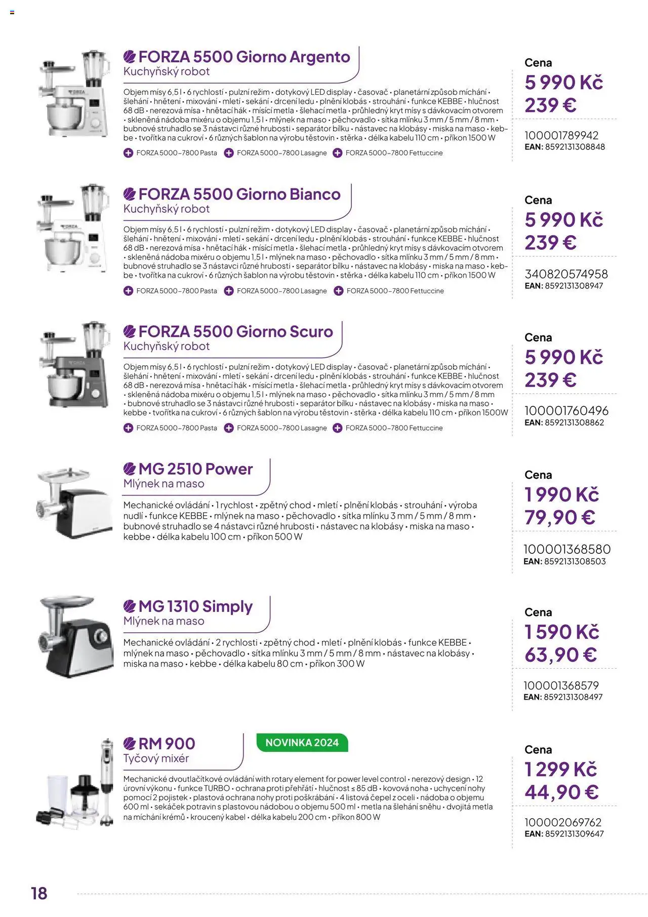  Expert elektro Katalog - ECG - Malé domácí spotřebiče (od úterý 01.10.2024) - strana 18