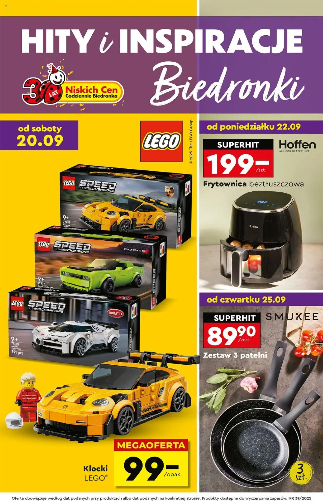 Biedronka gazetka promocyjna 20.09.2025 - "Hity i inspiracje" - Numer strony 1