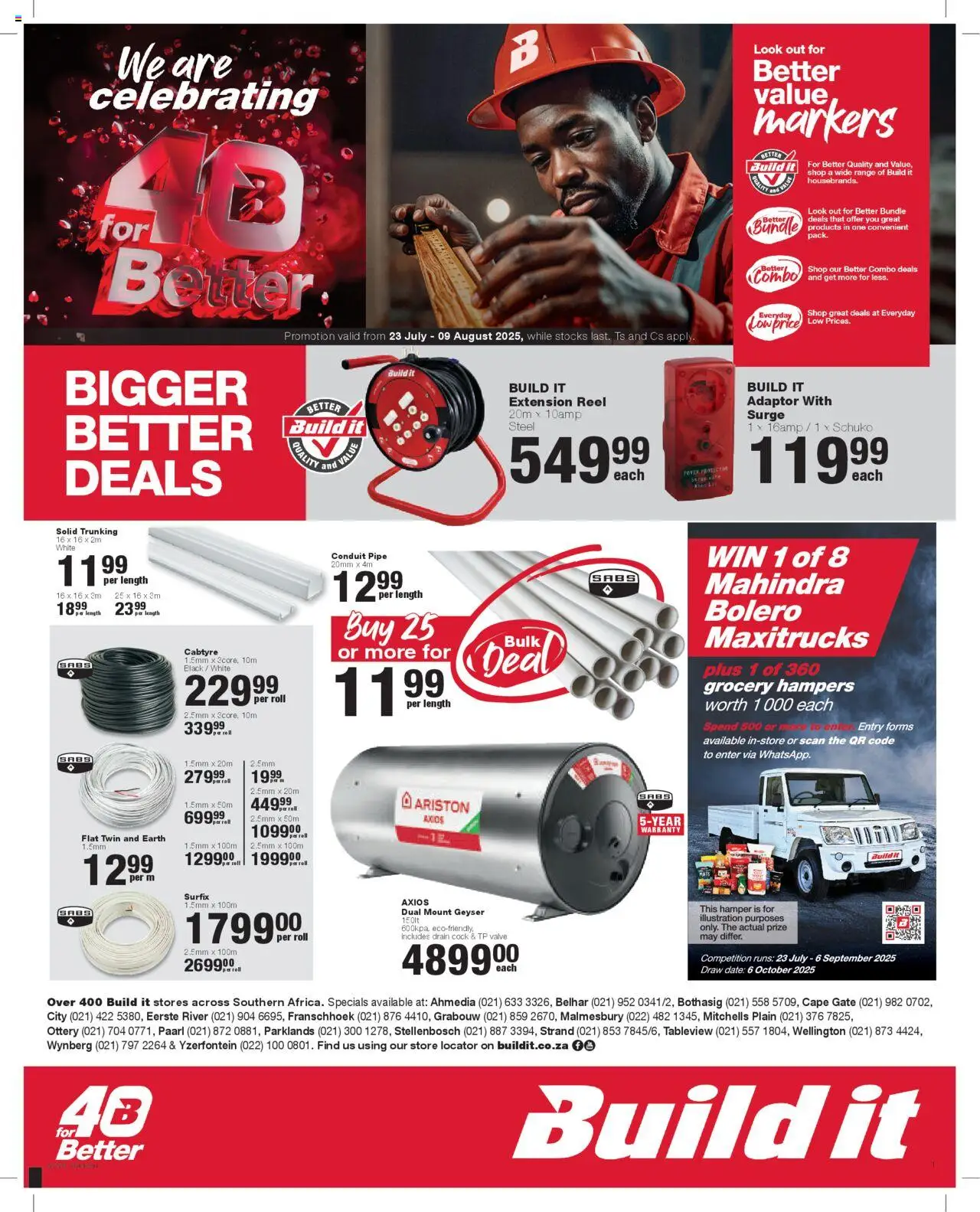 Build It Western Cape - Weekly Specials from 23/07 - 09/08/2025 > Promotions