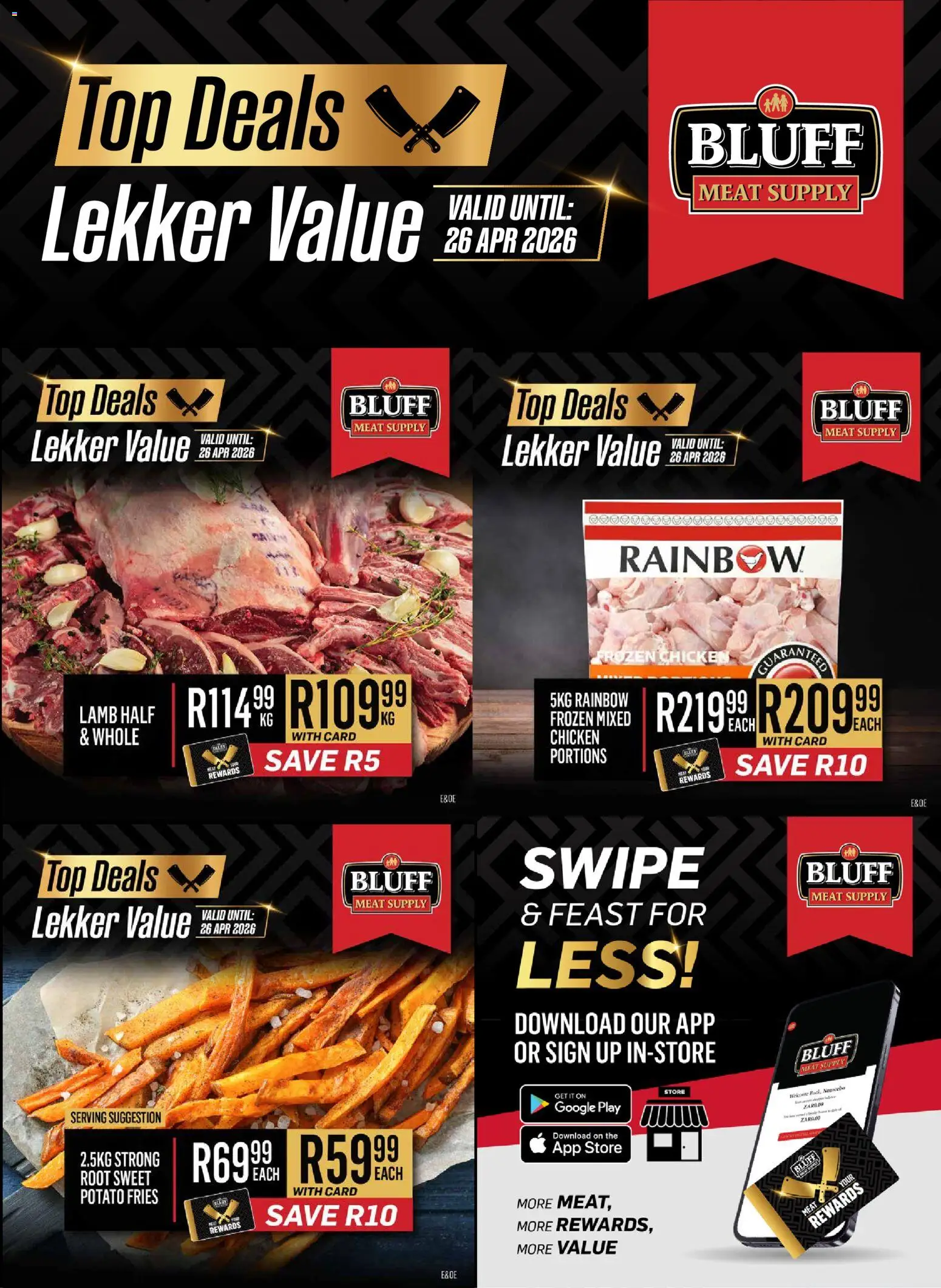 Preview of Bluff Meat Supply flyer valid from 20/04/2026