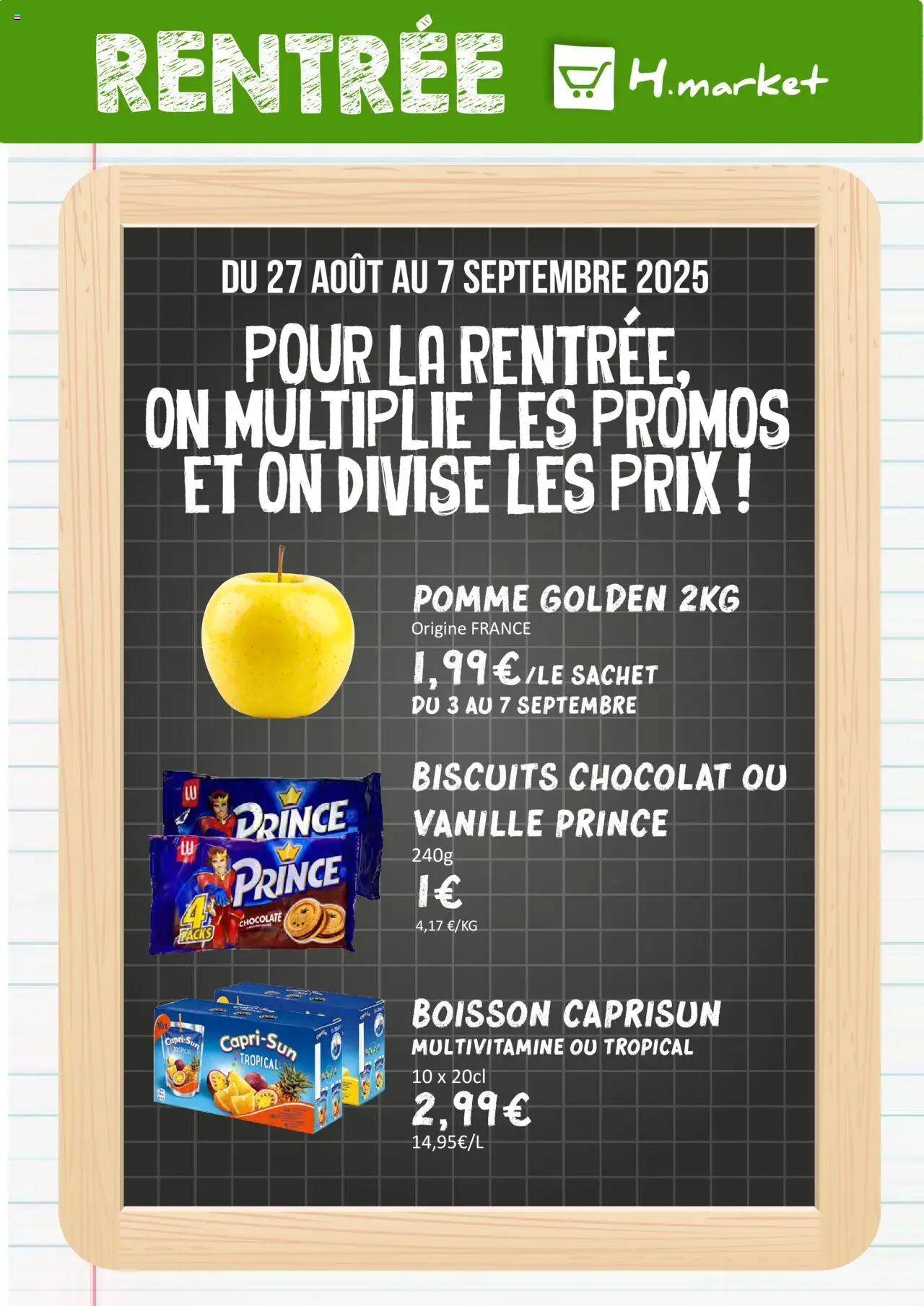Catalogue de la boutique Hmarket valable du 27/08/2025 - Page numéro 1