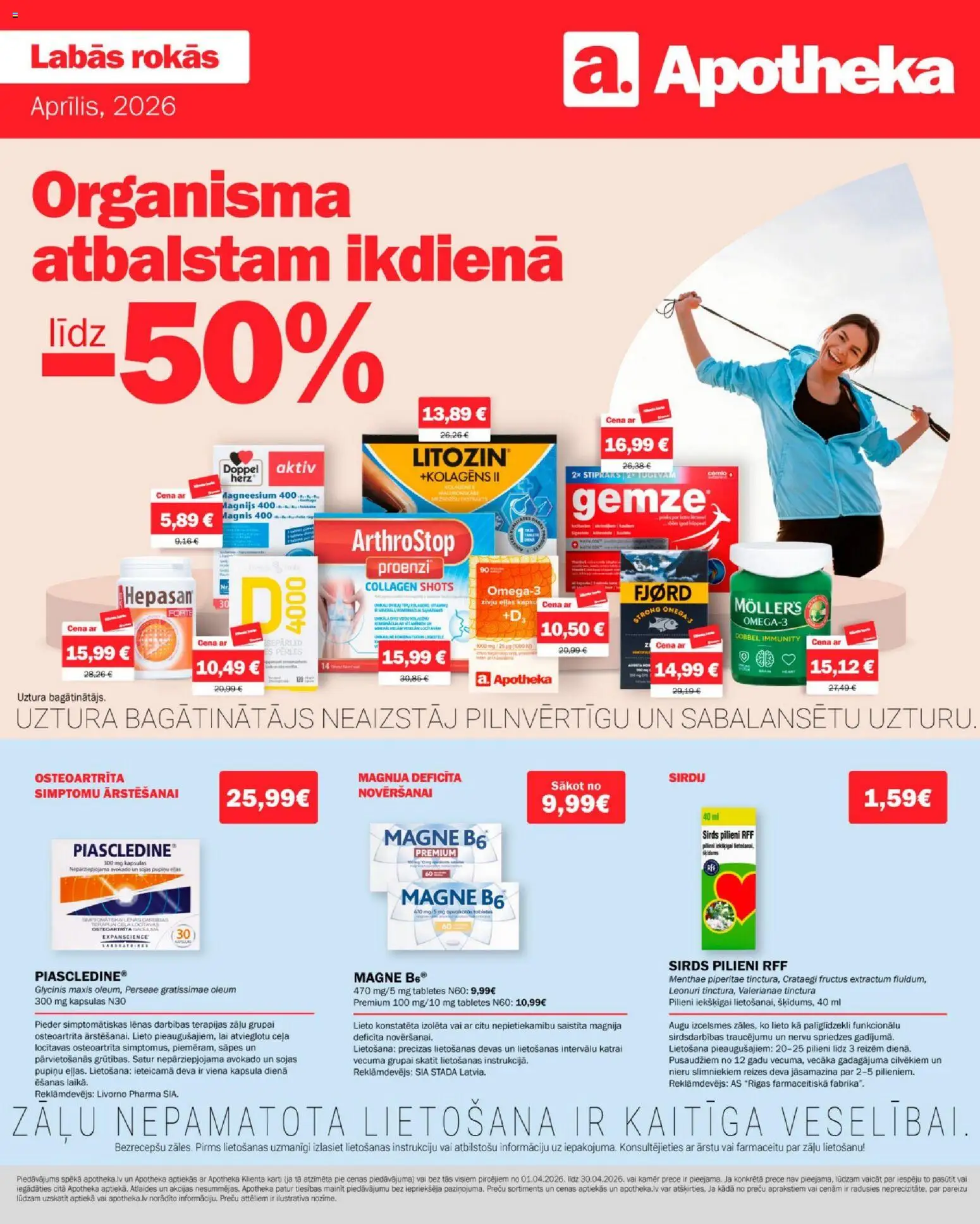Skatīt Apotheka akciju bukletu, derīgs no 01.04.2026.