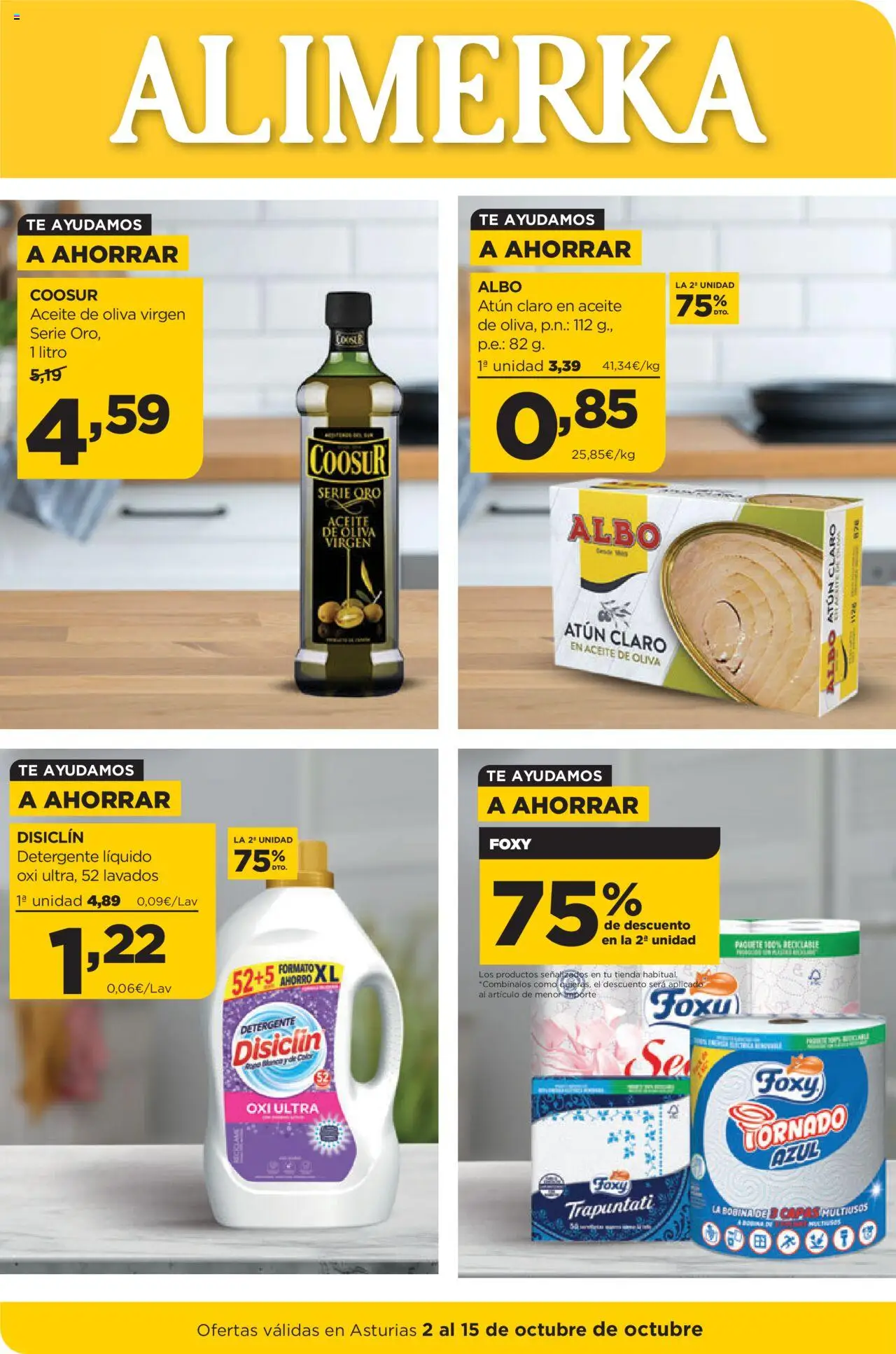 Alimerka Ofertas Asturias >> 02/10 - 15/10/2025 (catálogo)