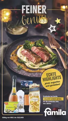 Vorschau von dem Prospekt des Geschäftes Famila Nordwest, gültig ab dem 08.12.2025