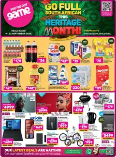 Preview of Game Go Full South African This Heritage Month valid 09/09/2025