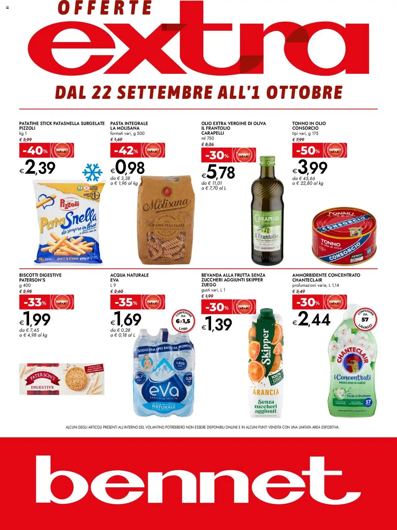 Volantino bennet valido da 22/09/2025 numero di pagina 1