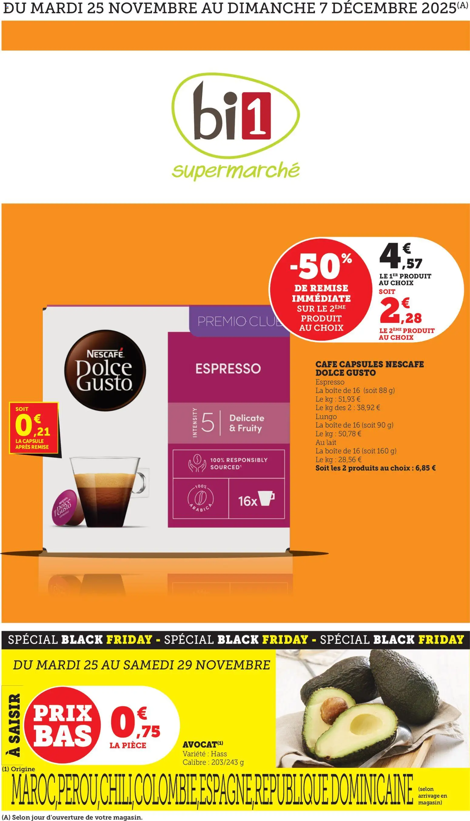 Prévisualisation de Le offre du moment du magasin bi1 formulaire valide 25/11/2025