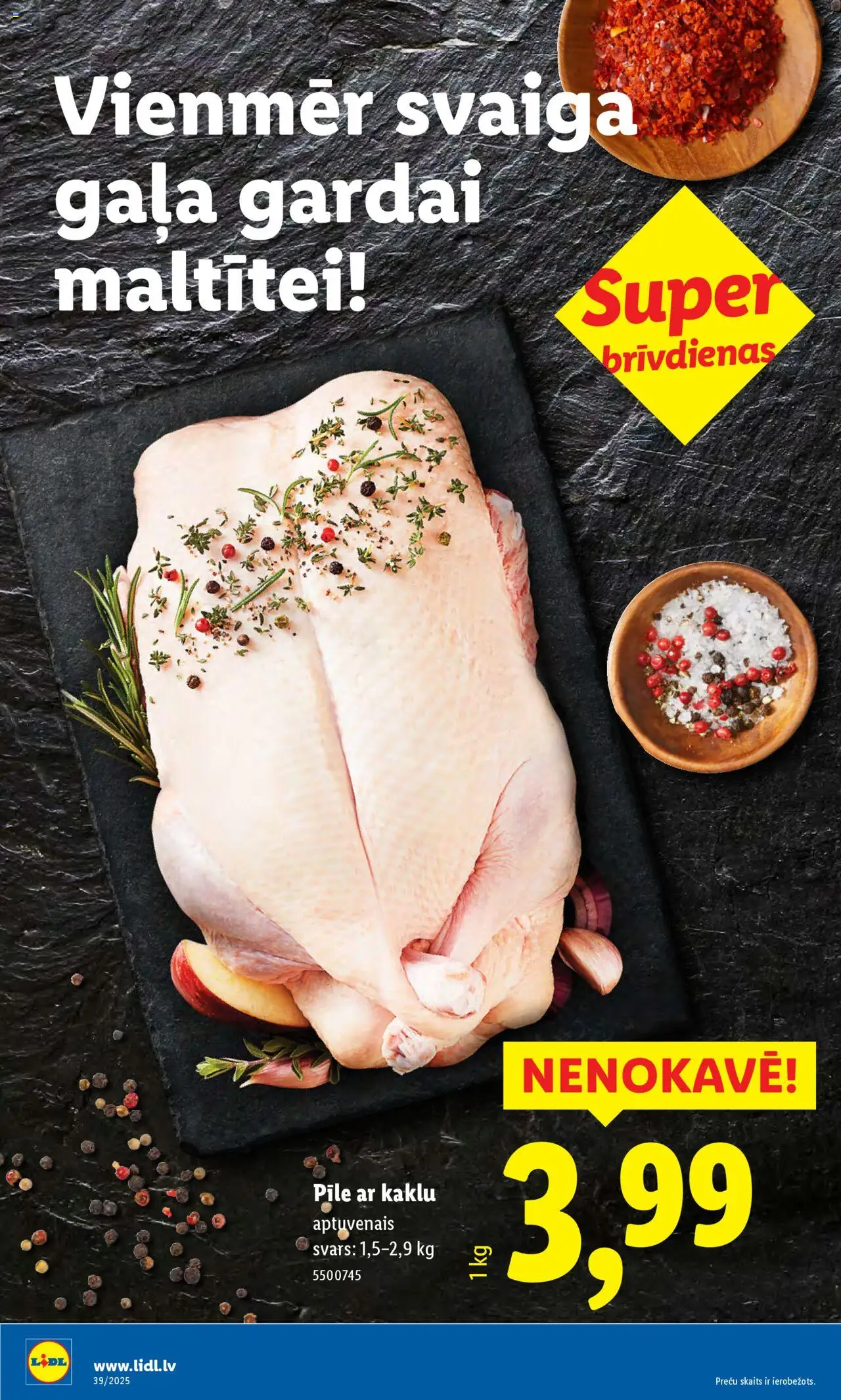 Skatīt Lidl akciju bukletu, derīgs no 2025.09.22