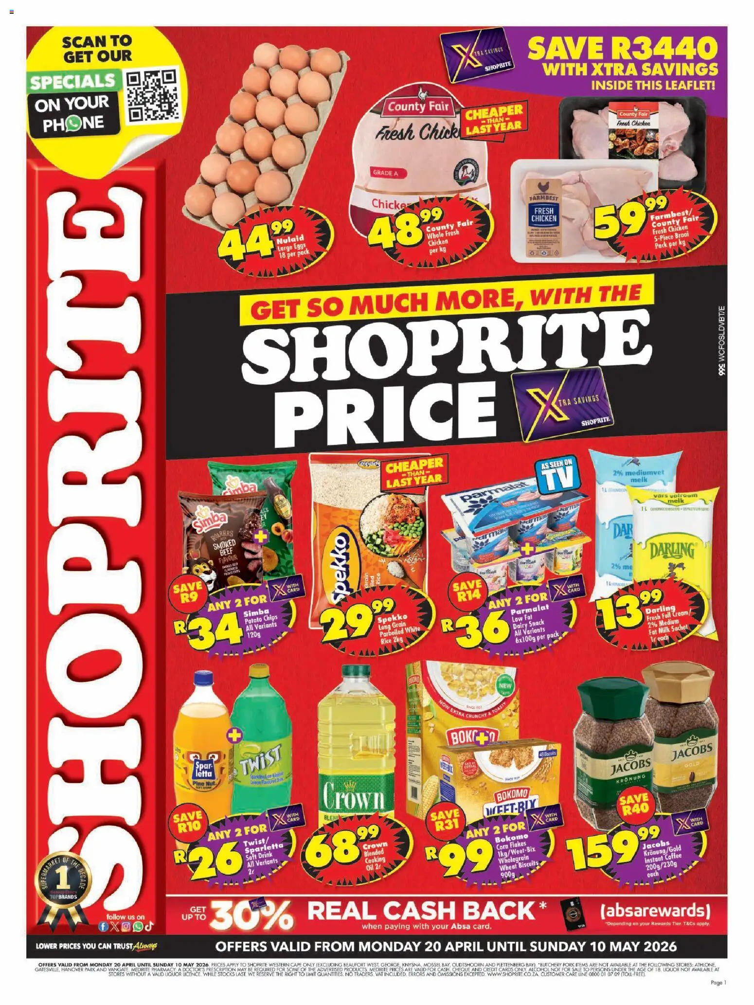 Preview of Shoprite flyer valid from 20/04/2026