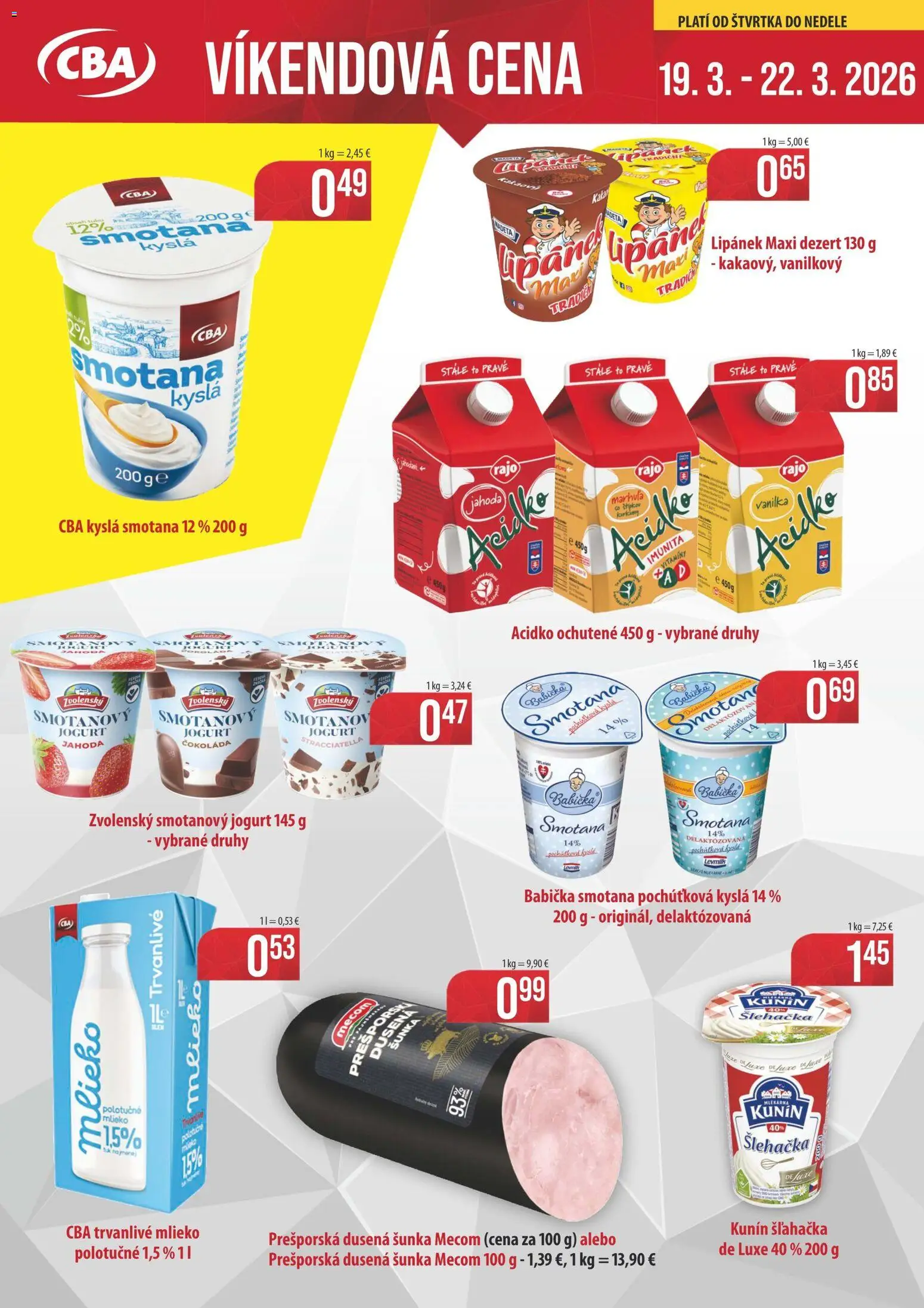 Náhľad KARMEN CBA letáku platného od 19.03.2026
