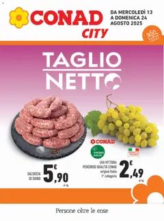 Anteprima dell'opuscolo Volantino City Lazio dal negozio Conad valido da 13/08/2025