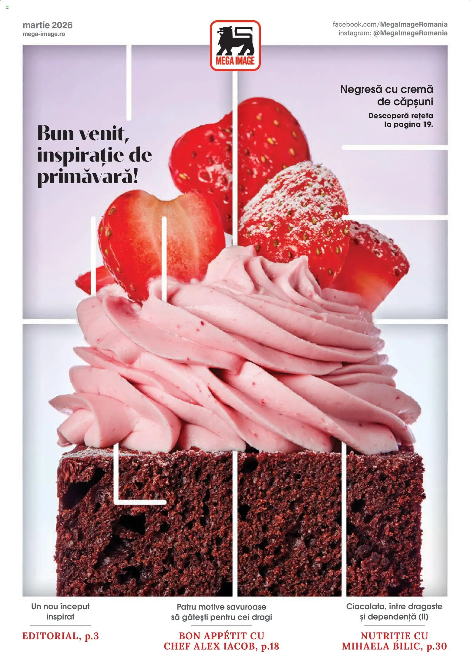 Previzualizarea de cataloage: Mega Image Catalog - Martie valabil de la 26.02.2026 - Căpșuni, Cremă