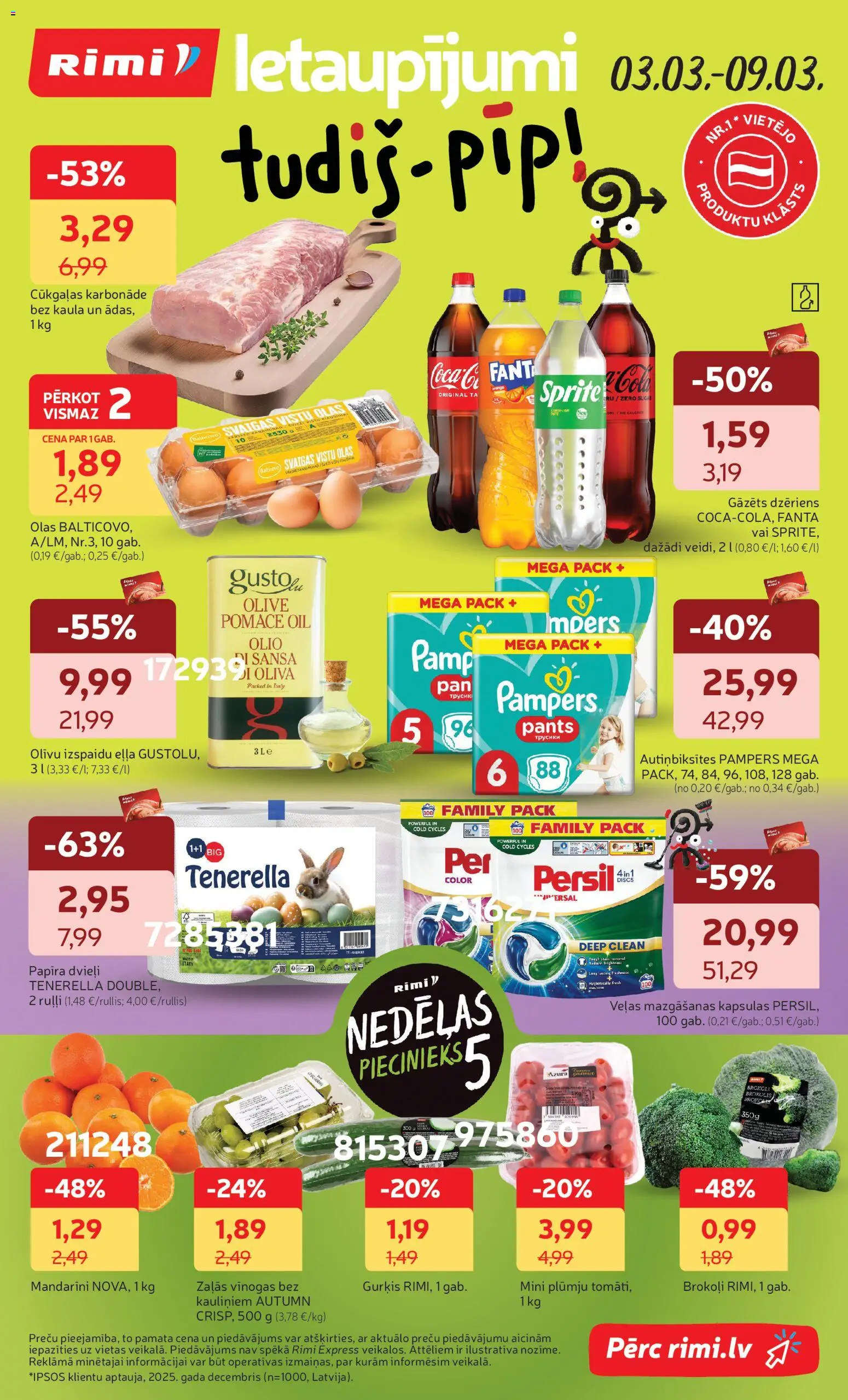 Skatīt Rimi akciju bukletu, derīgs no 03.03.2026.