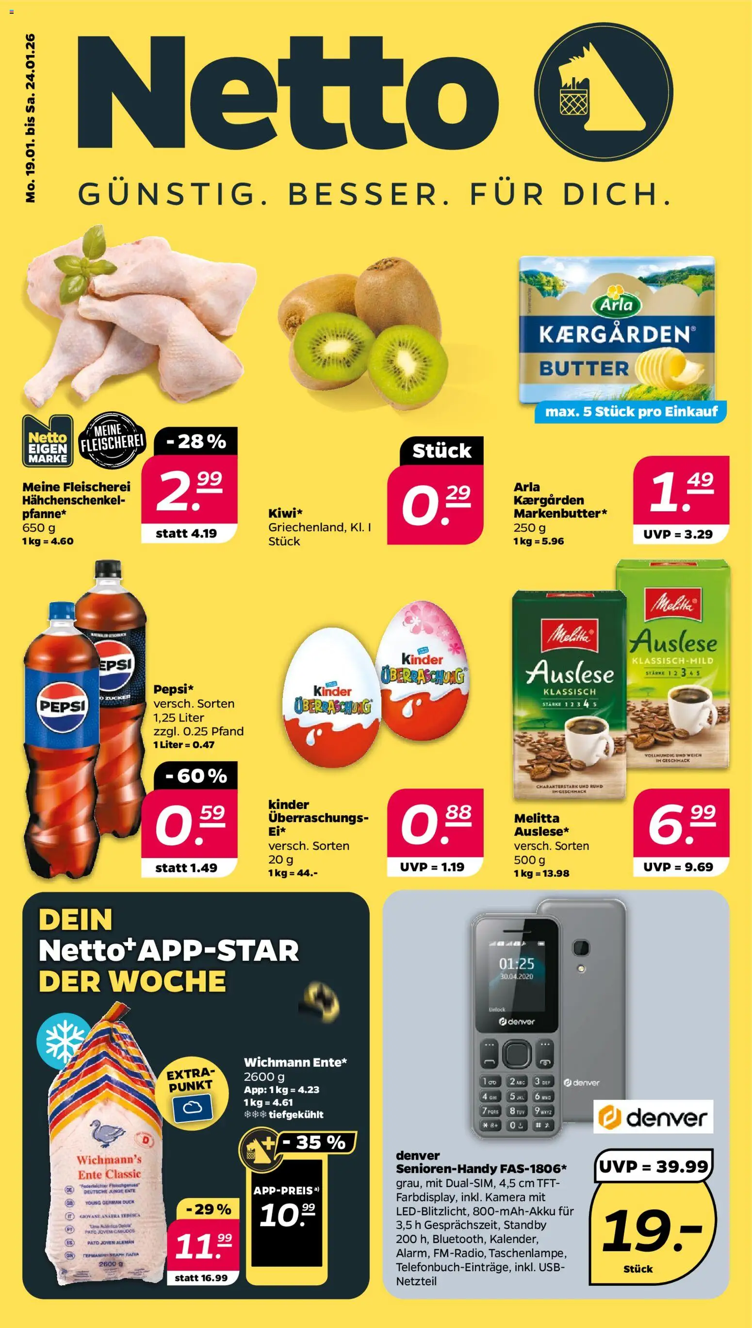 Vorschau von dem Prospekt des Geschäftes Netto, gültig ab dem 19.01.2026