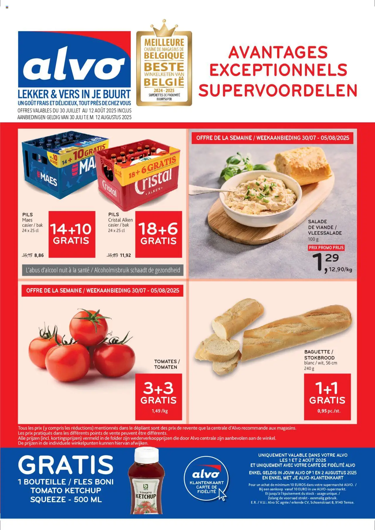 Alvo shop Publicité geldig vanaf 30/07/2025 - Paginanummer 1