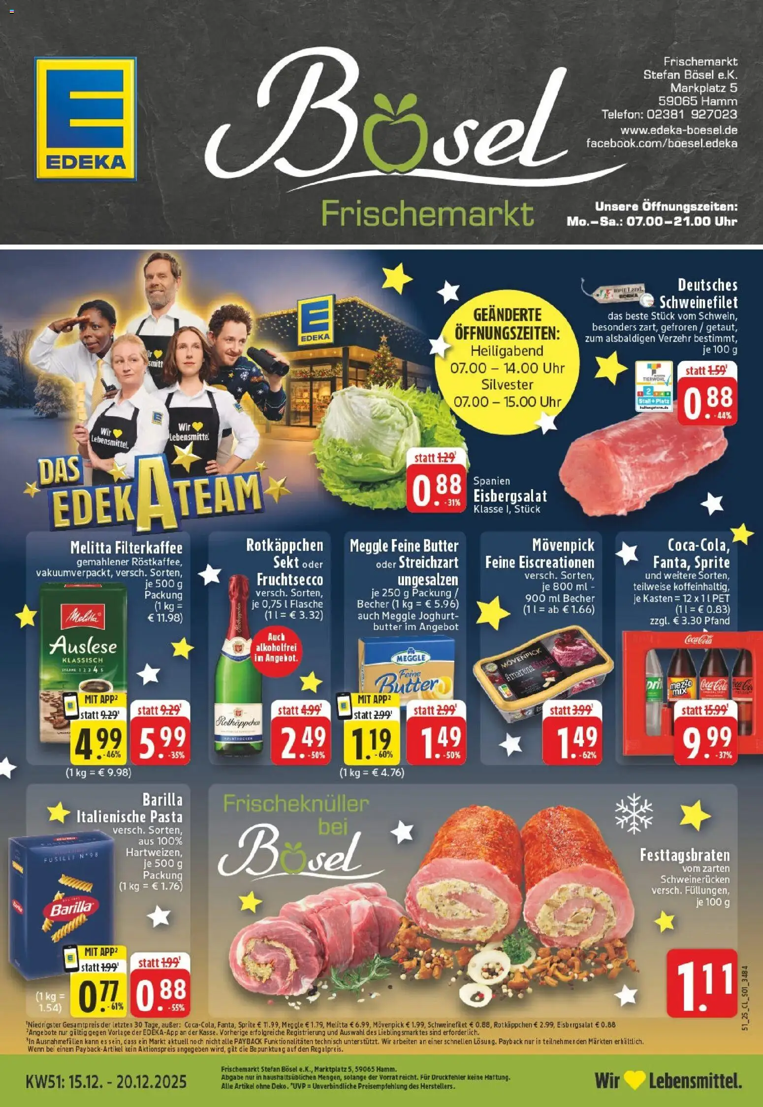 Vorschau von dem Prospekt des Geschäftes Edeka, gültig ab dem 15.12.2025