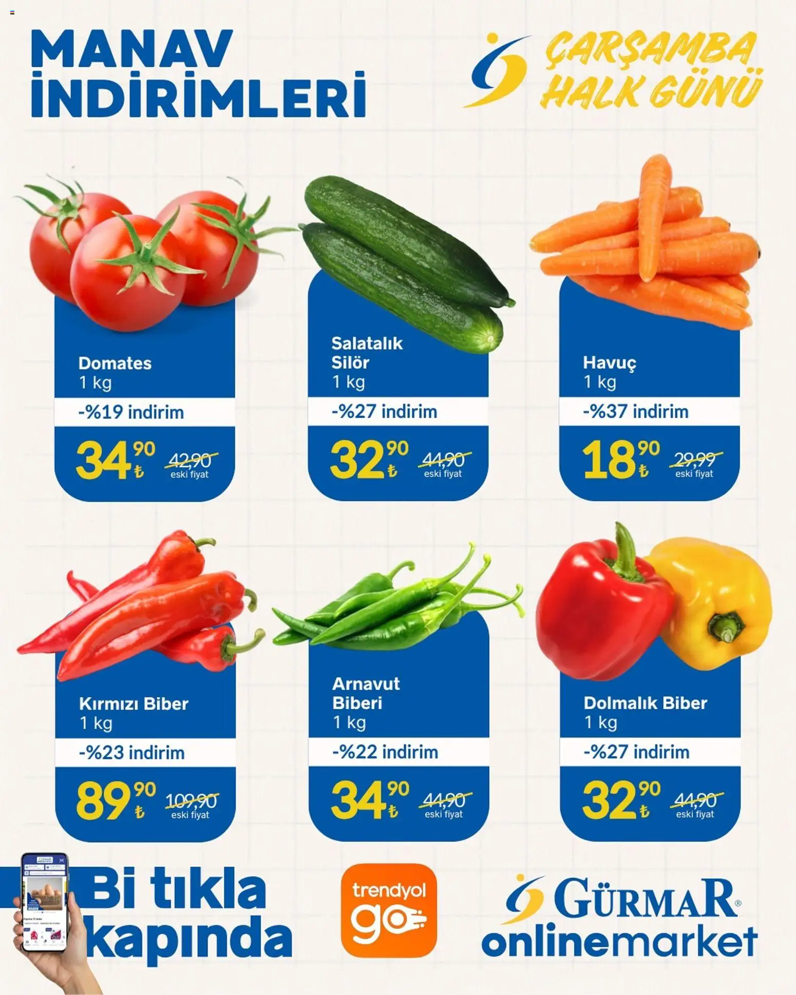 Gürmar Manav İndirimleri 12.11.2025 - Broşürünün önizlemesi