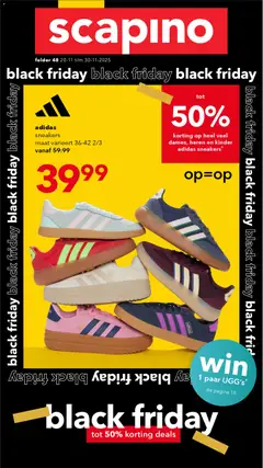 Voorbeeld van Black Friday van winkel Scapino geldig vanaf 20-11-2025
