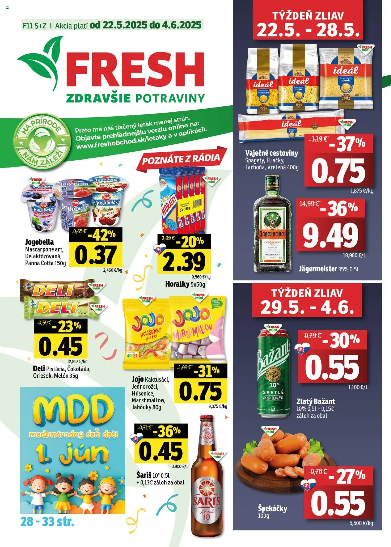 Fresh Stredné a západné Slovensko od 22.05.2025 > Potraviny online