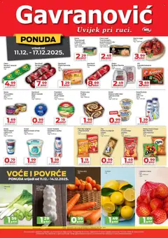 Pregled letka Katalog trgovine Gavranović vrijedi od 11.12.2025 | Stranica: 2