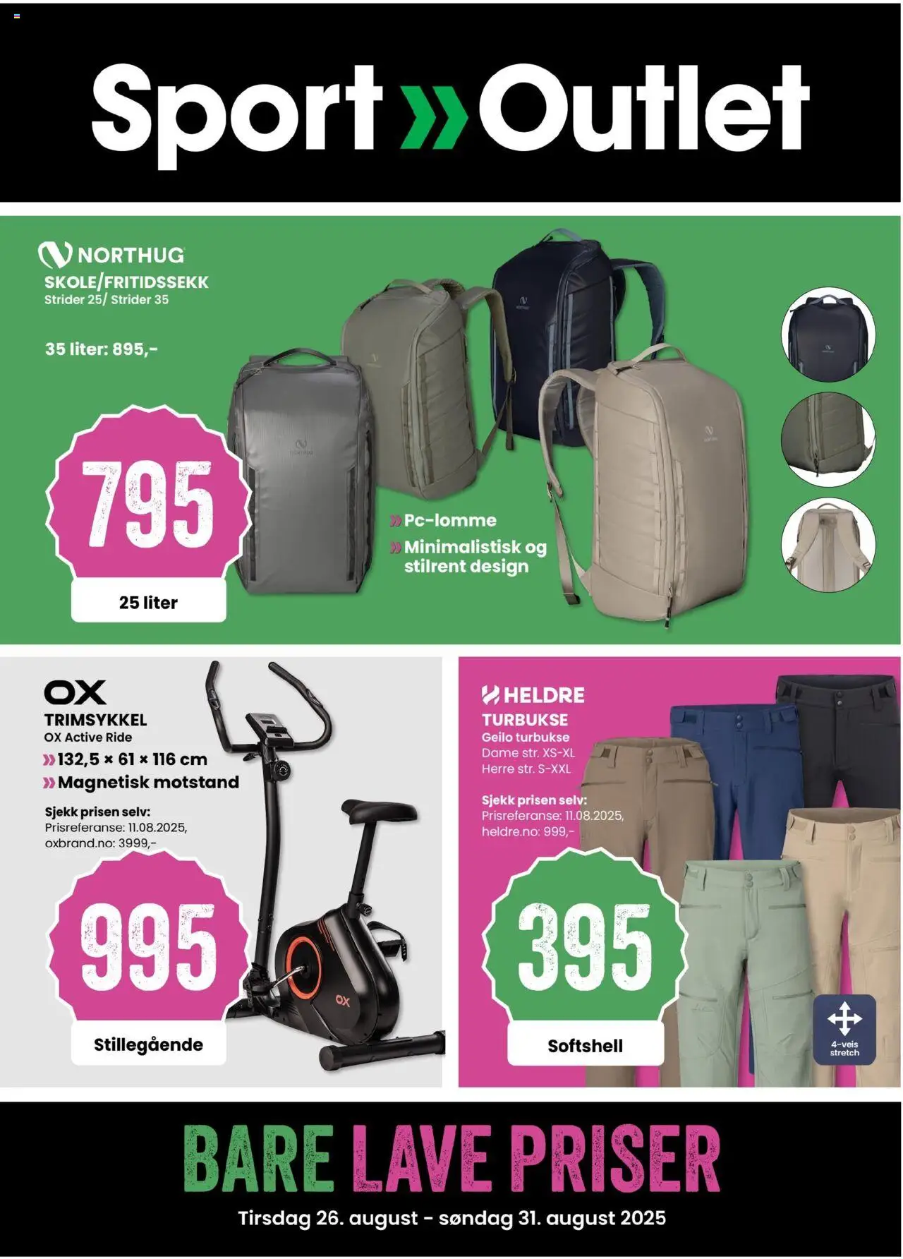 Bare lave priser Sport Outlet gyldig fra 26/08/2025 - Sidenummer 1