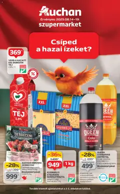Auchan - Szupermarket akciós újság megtekintése, amely érvényes 2025.08.14.-től