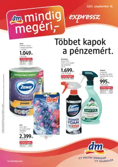 DM Drogerie Markt - Akciós újság DM Drogerie Markt megtekintése, amely érvényes 2025.09.18.-től