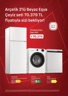 Arçelik Katalog 16.11.2025 - Broşürünün önizlemesi | Strana: 2