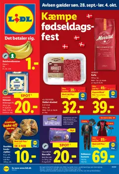 Eksempel på tilbudsavis Tilbudsavis fra butik Lidl gyldig fra 28/09/2025