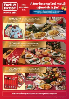 Family Frost - Akciós újság Family Frost megtekintése, amely érvényes 2025.12.01.-től