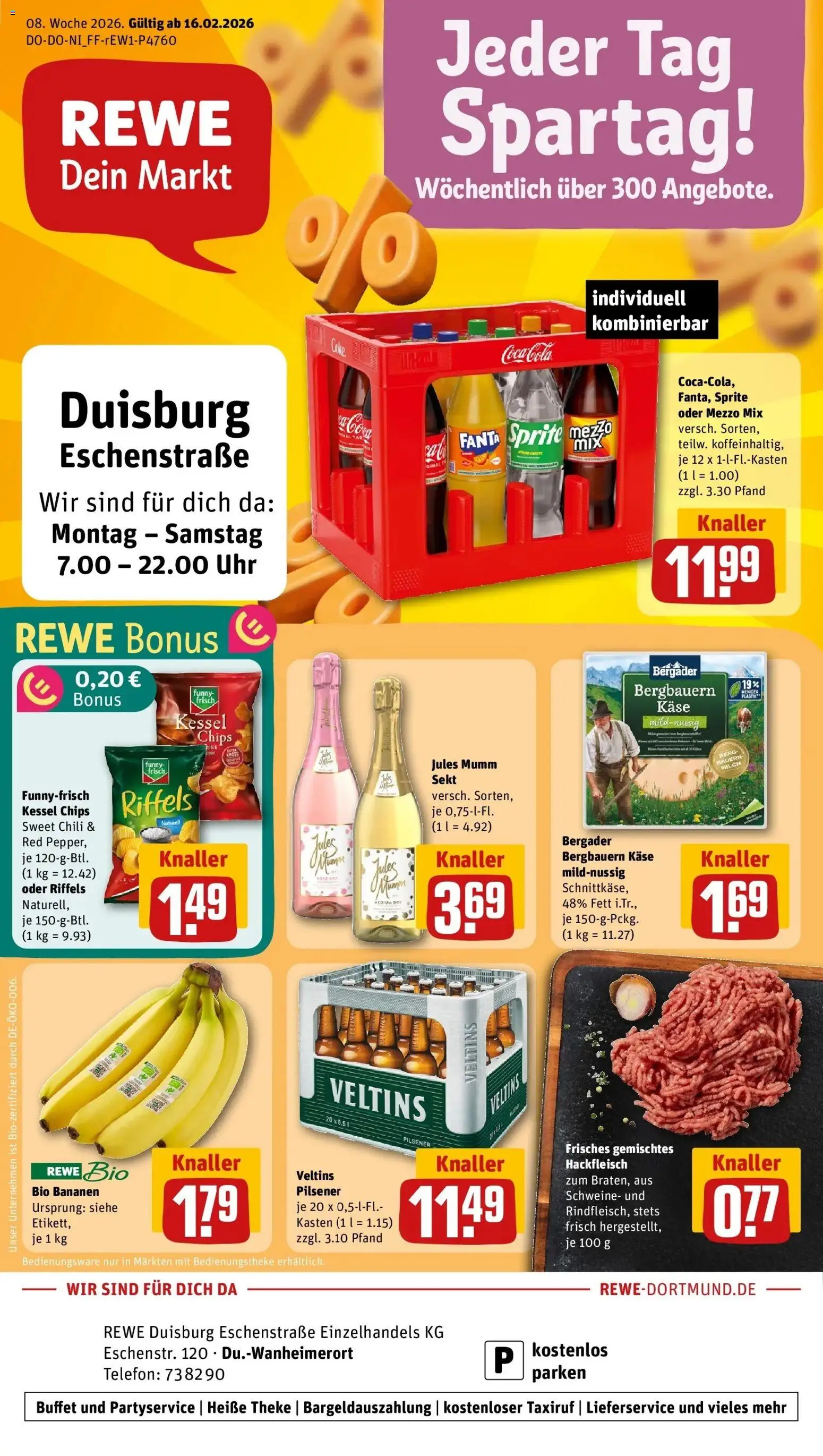 Vorschau von dem Prospekt des Geschäftes Rewe, gültig ab dem 16.02.2026
