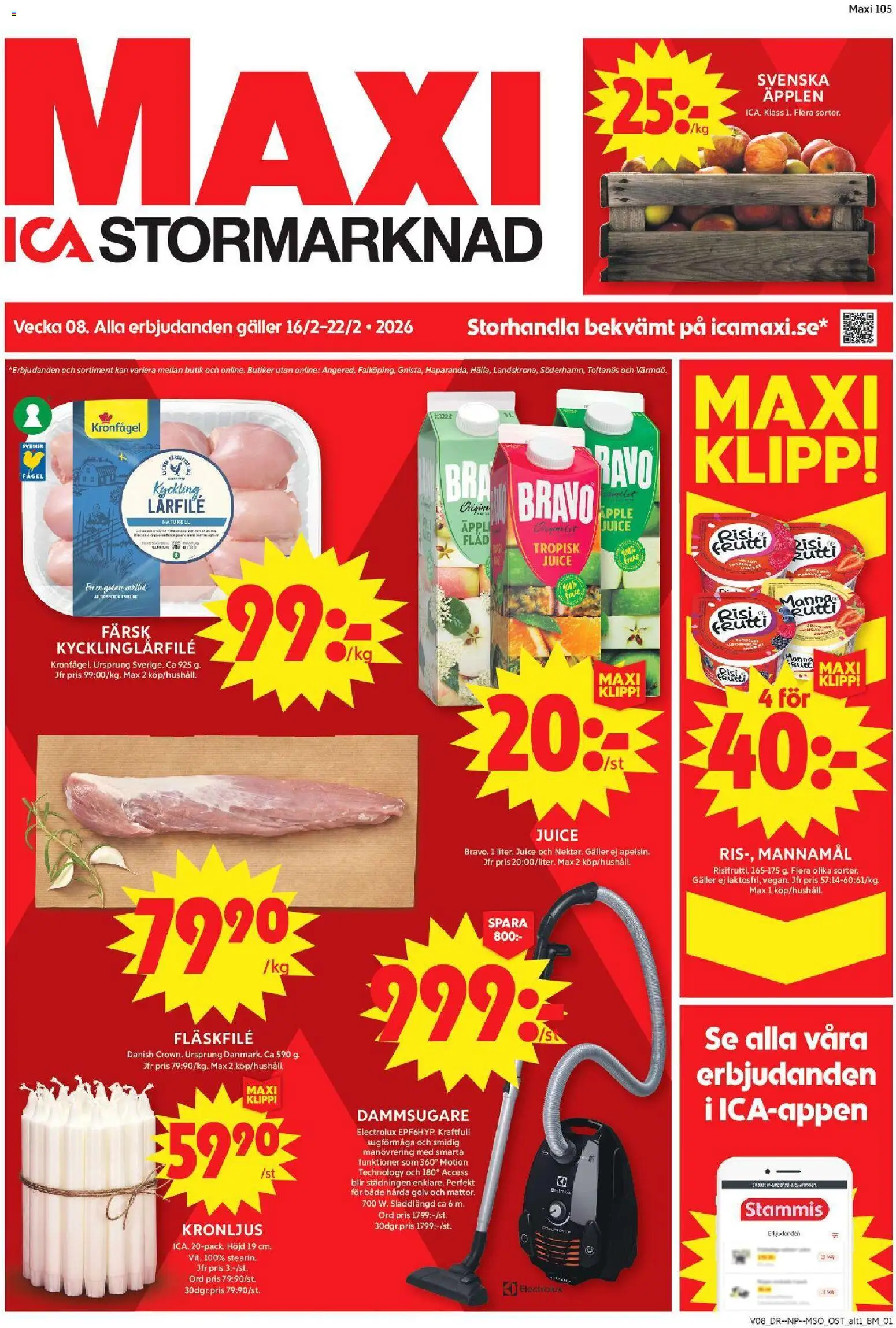 Förhandsgranska reklamblad Haninge från butik ICA Maxi gäller från 16/02/2026
