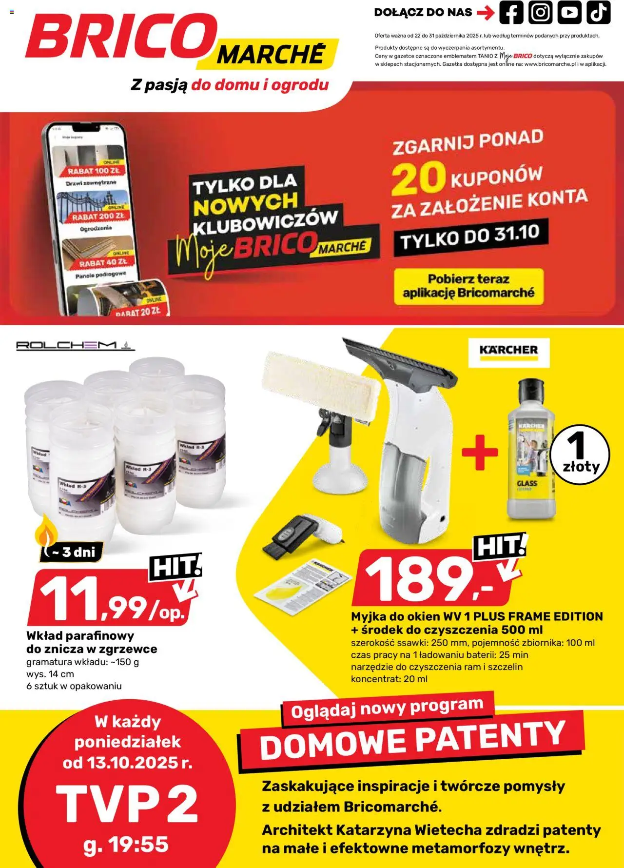 Brico Marché Gazetka od 22.10.2025 - Nowa Gazetka - Numer strony 1