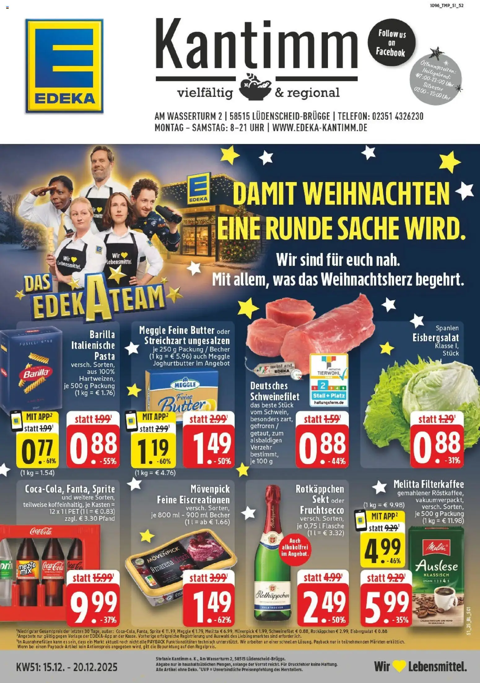 Vorschau von dem Prospekt des Geschäftes Edeka, gültig ab dem 15.12.2025