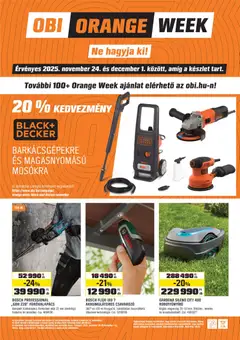 OBI - Orange Week megtekintése, amely érvényes 2025.11.24.-től