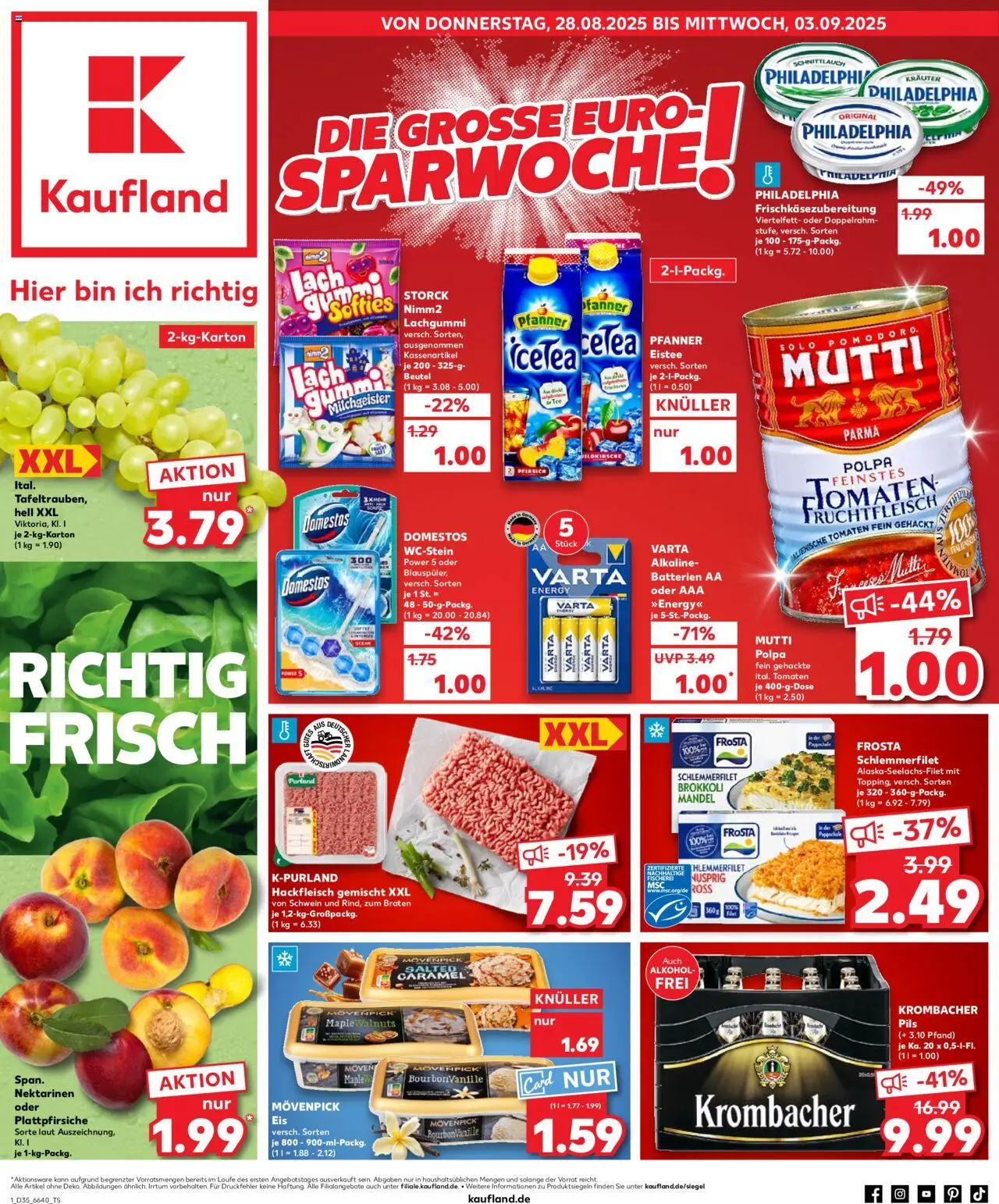 Kaufland DE shop DE Folder geldig vanaf 28-08-2025 - Paginanummer 1