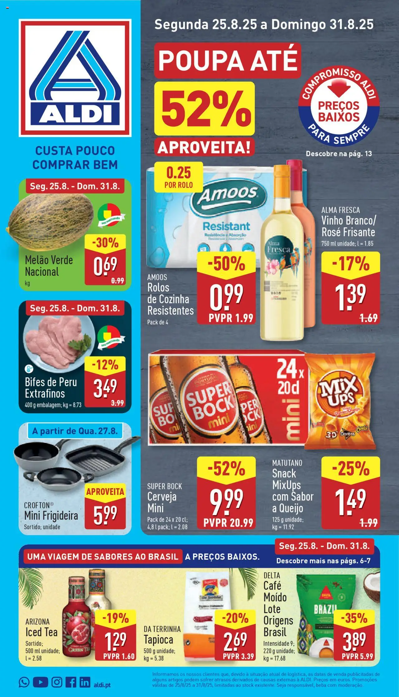 Aldi Folheto de 25/08/2025 - catálogo esta semana - página 1