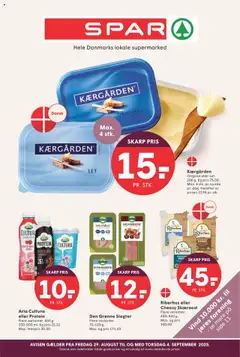 Eksempel på tilbudsavis Tilbudsavis fra butik Spar gyldig fra 29/08/2025