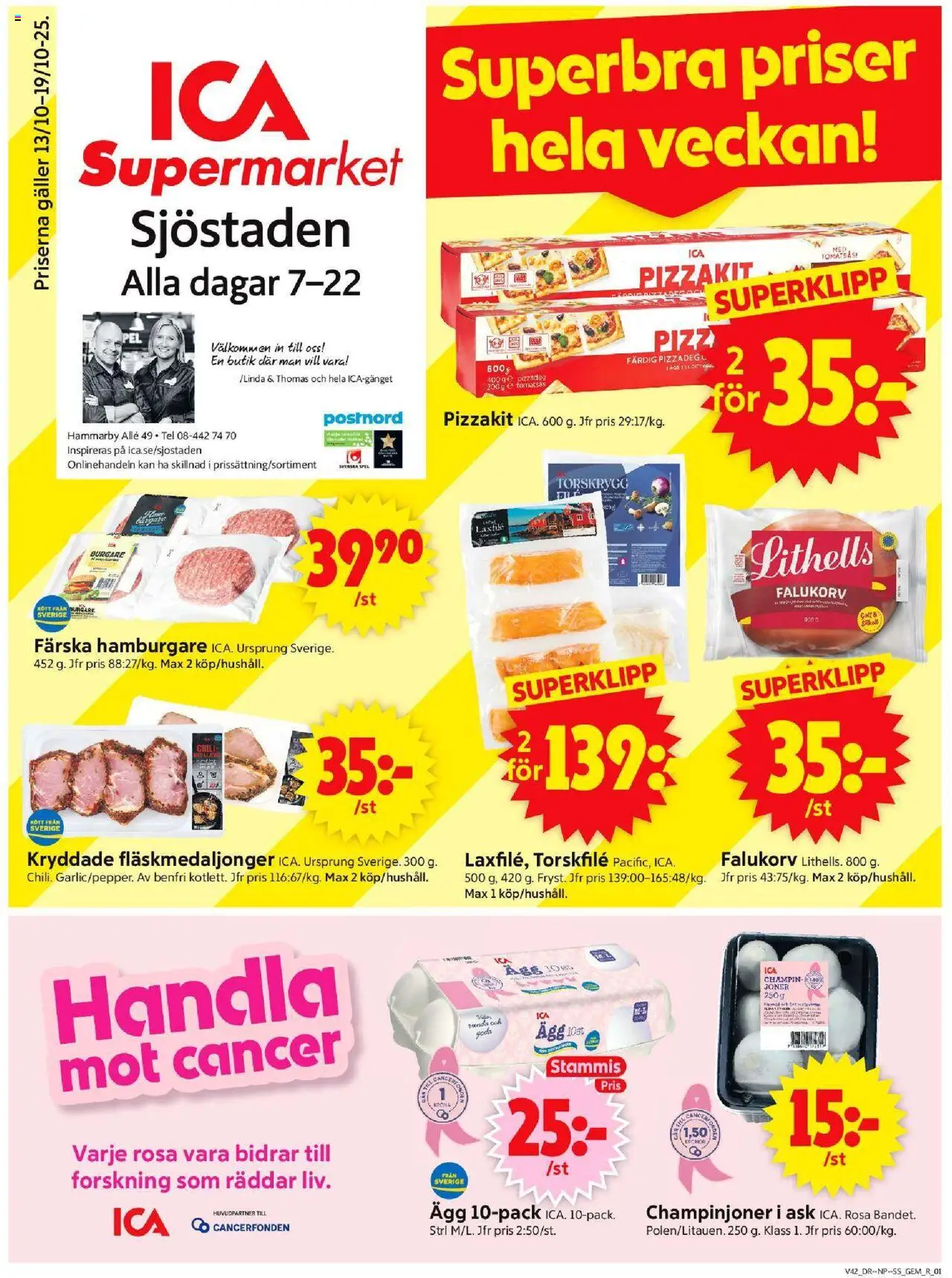 Stockholm är giltig 13/10 2025 > Veckans Erbjudanden gäller från 13/10/2025 till 19/10/2025 sidnummer 1