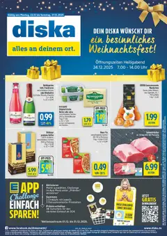 Vorschau von dem Prospekt des Geschäftes Diska, gültig ab dem 22.12.2025