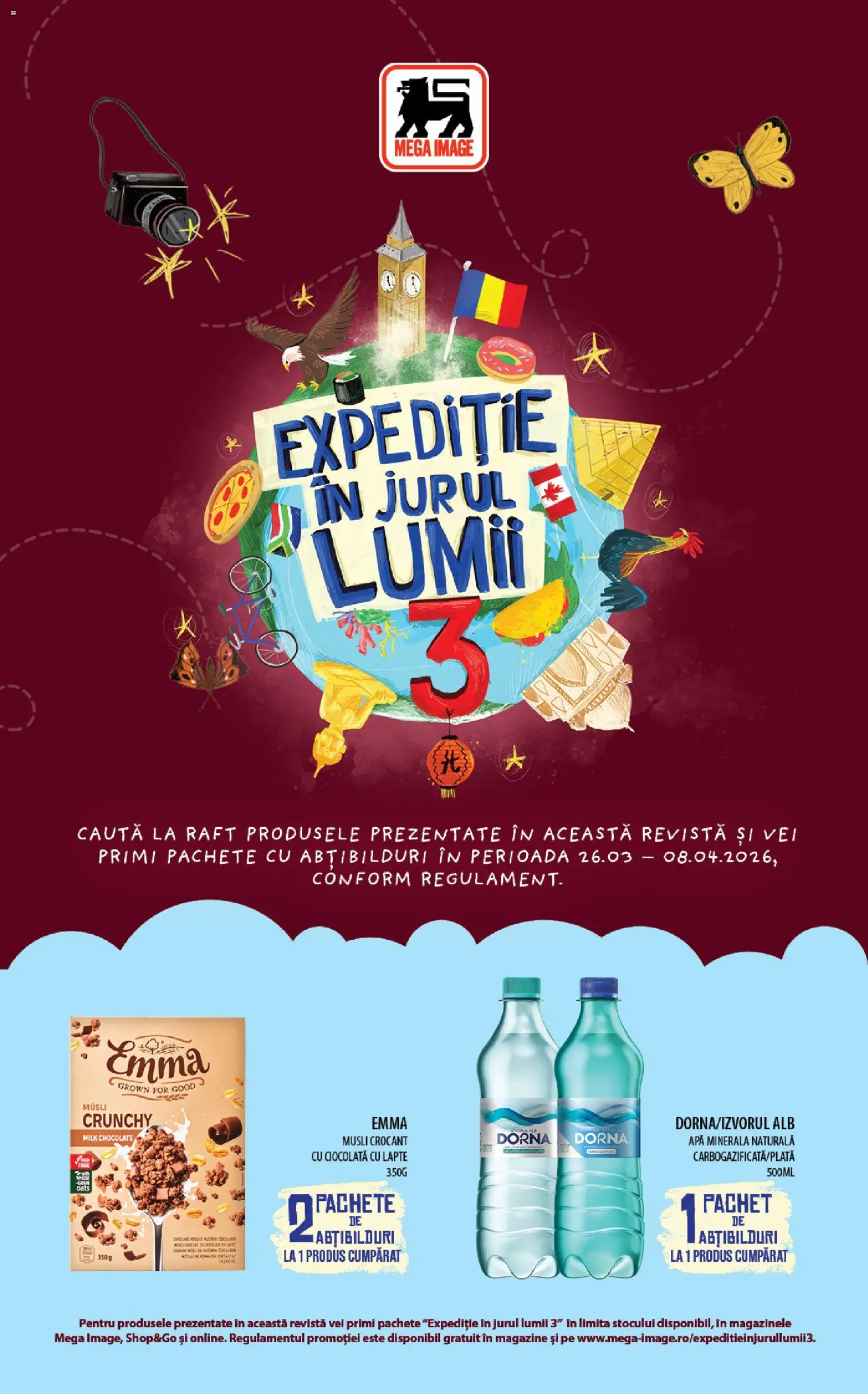Previzualizarea de cataloage: Mega Image Mega Image Catalog Expeditie In Jurul Lumii 3 valabil de la 26.03.2026
