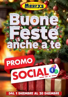 Anteprima dell'opuscolo Volantino Promo Social Dicembre 2025 dal negozio Maury's valido da 01/12/2025