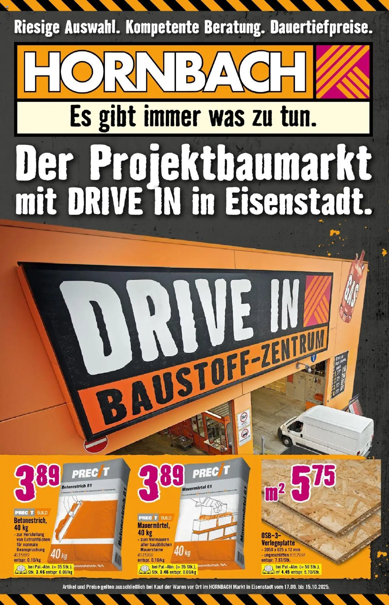  Hornbach Riesige Auswahl. Kompetente Beratung. Dauertiefpreise ab (17.09.2025 - 28.09.2025) - Seite 1