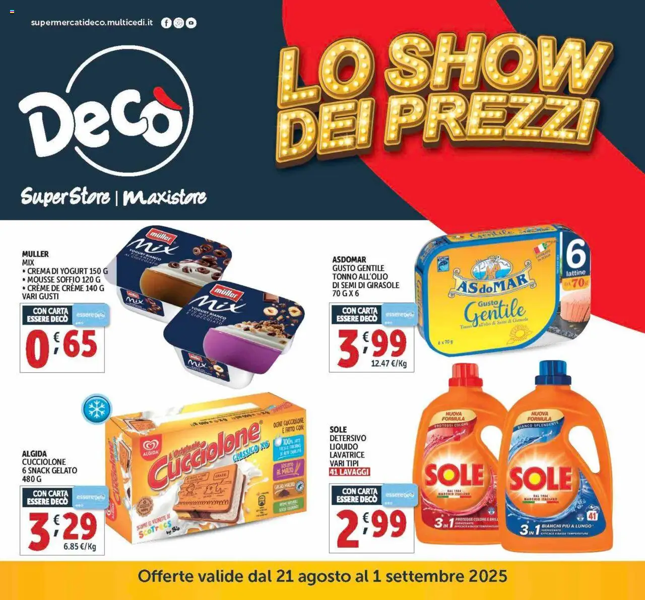 Volantino Decò valido da 21/08/2025 numero di pagina 1