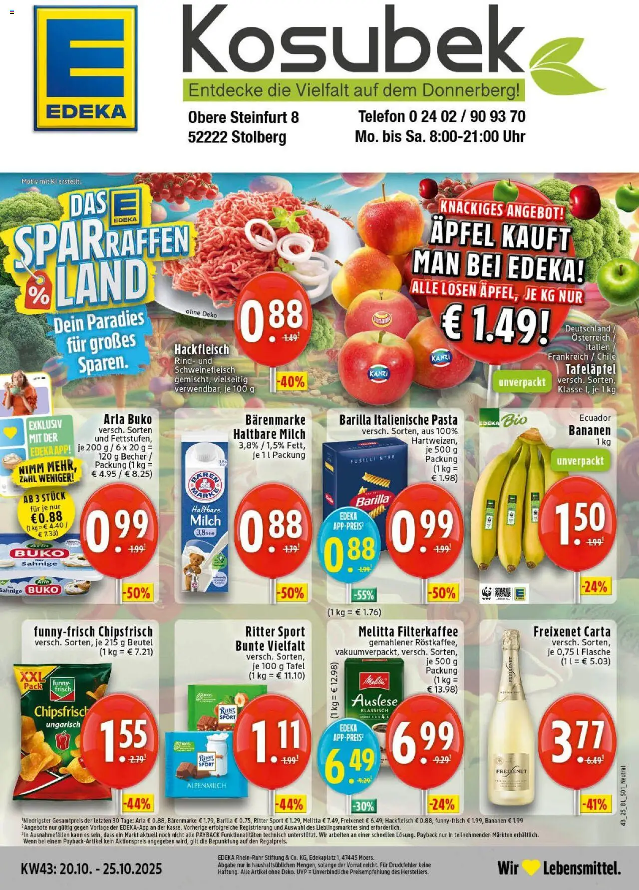 EDEKA Prospekt ab 19.10.2025 - Prospekt Stolberg Online