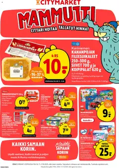Kaupan K-Citymarket Tarjoukset esikatselu, voimassa 11/08/2025